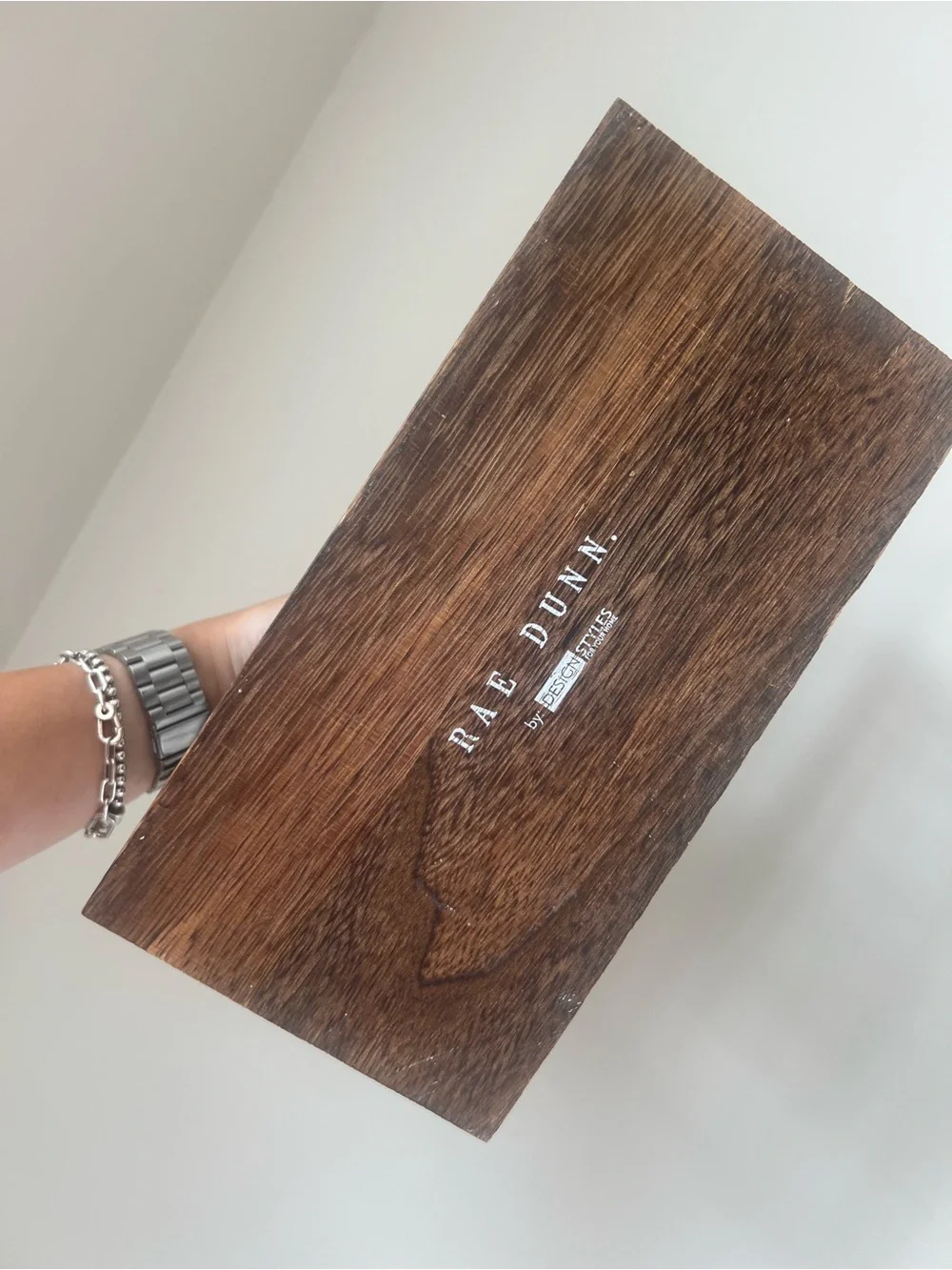Rae Dunn Black Wire & Wood Letter Holder